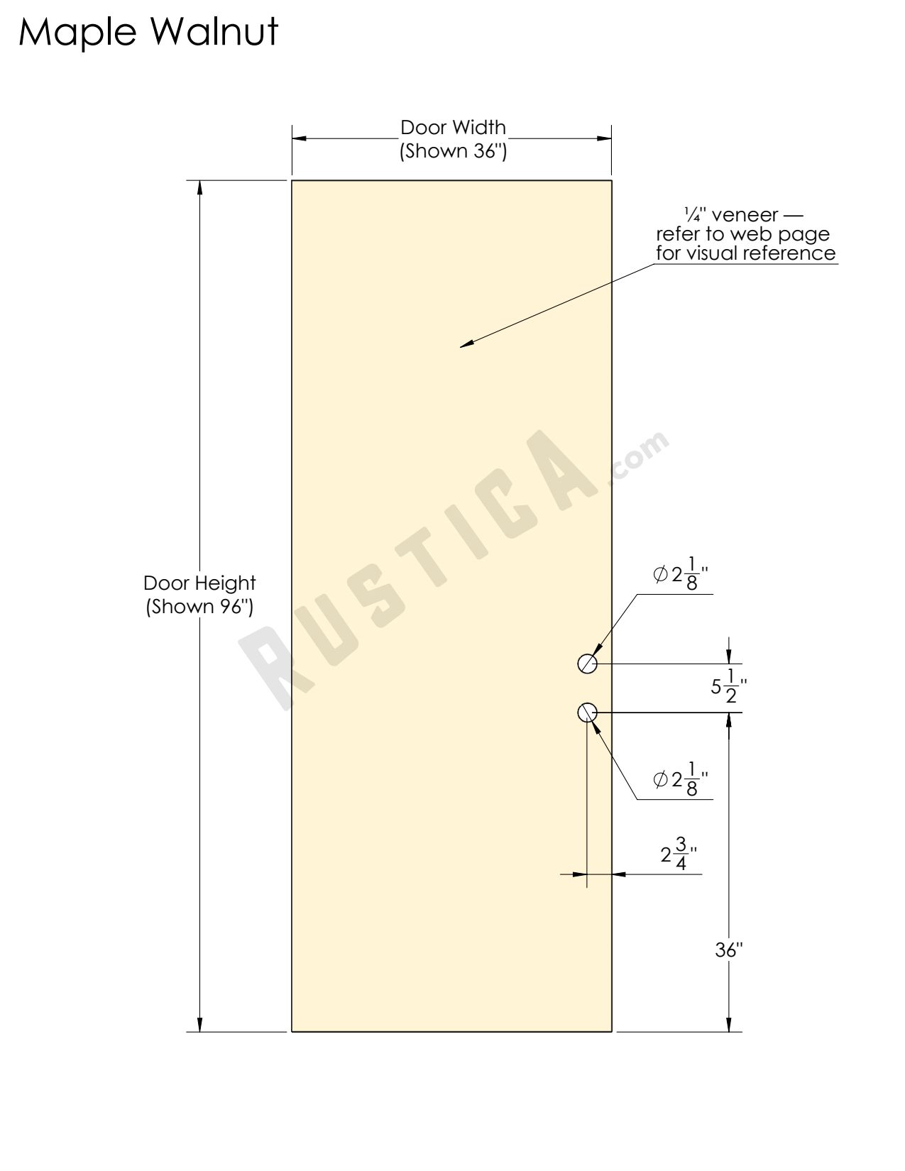 Modern Slab Exterior Door | Rustica